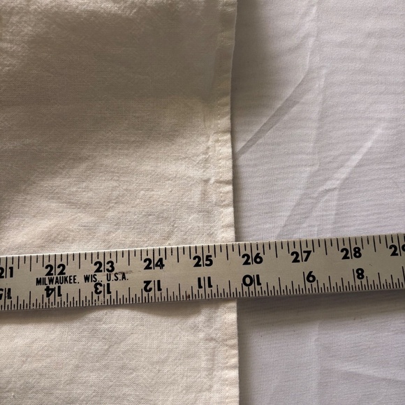 Norm Thompson, Ivory Linen/Cotton Gold Embroidered Tunic Size PXL - Picture 8 of 8